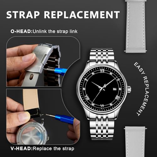 Thumbnail 6 de JOREST Watch Repair Kit + Watch Press Tool: Comprehensive Set for Home & Hobbyists