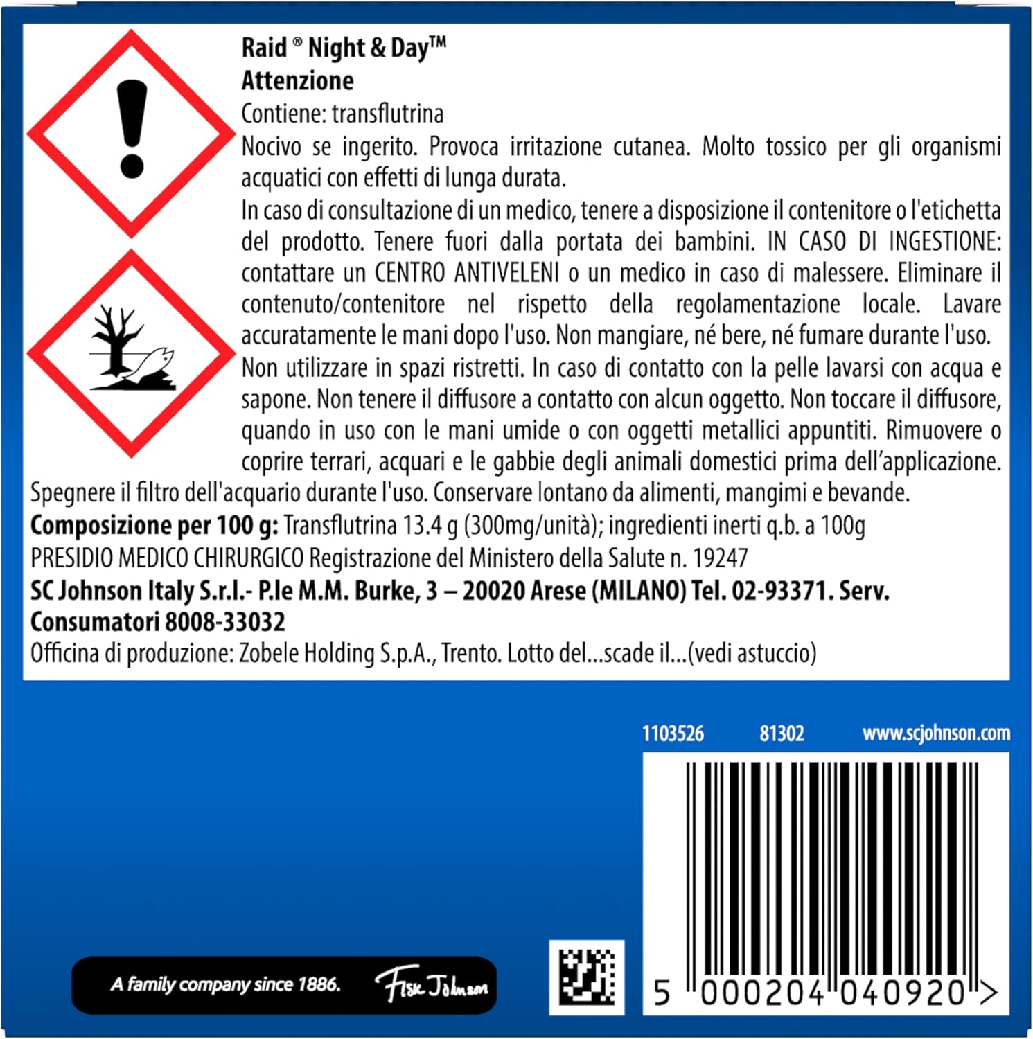 Detalle 2 de Raid Night & Day Nachfüllpackung – elektrischer Mückenschutz, geruchlos, sandfrei, 3 Nachfüllpackungen