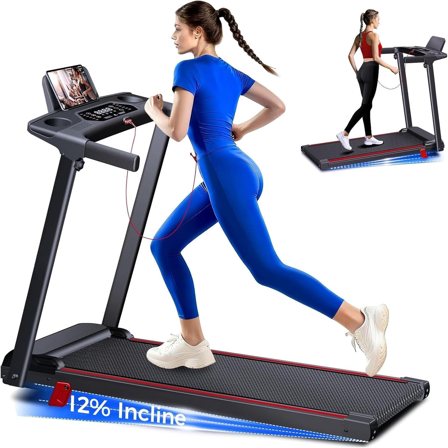 Detalle de ZPUFDYM 970NX Folding Treadmill with 12% Manual Incline and 3.0 HP Brushless Motor