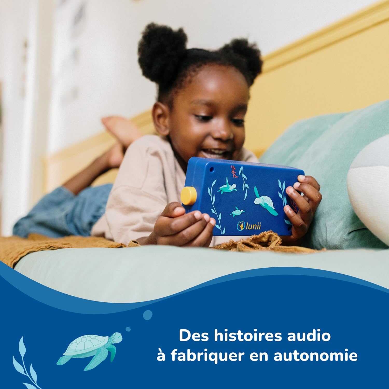 Detalle de Lunii Ma Fabrique à Histoires édition limitée Ocean – Conteuse interactive fabriquée en France