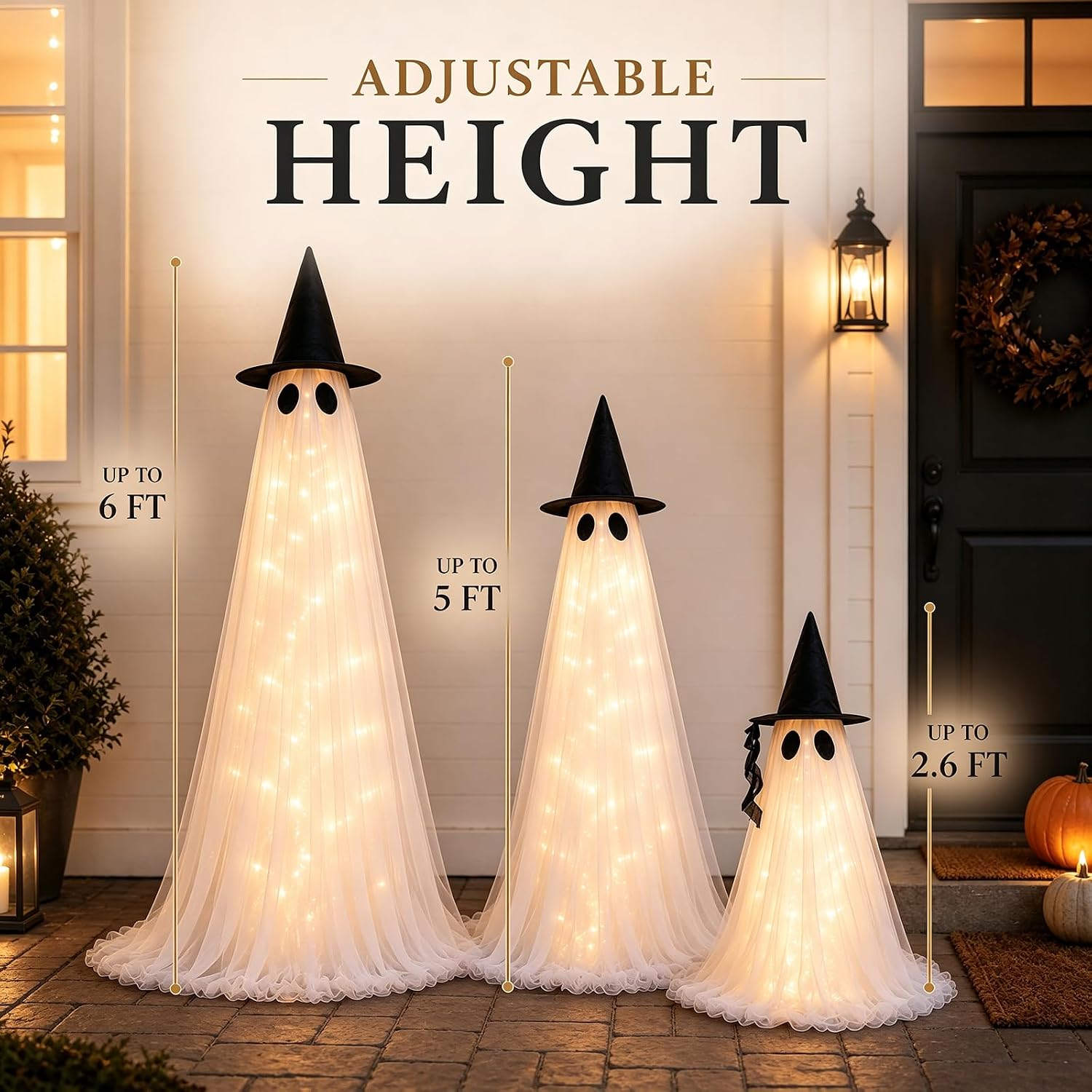 Detalle 2 de Halloween Ghost Decorations, 3-Pack