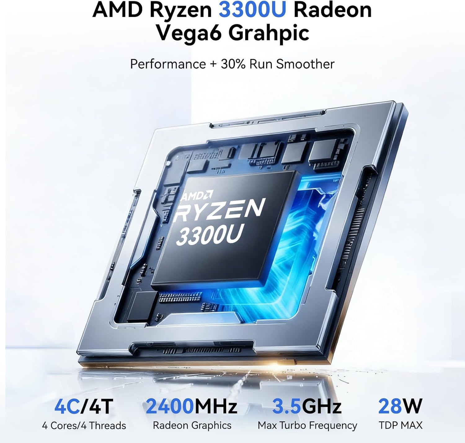 Thumbnail 3 de Blackview MP20 Mini PC (Win 11 Pro, AMD Ryzen) with 16GB RAM and 512GB SSD, VESA mountable