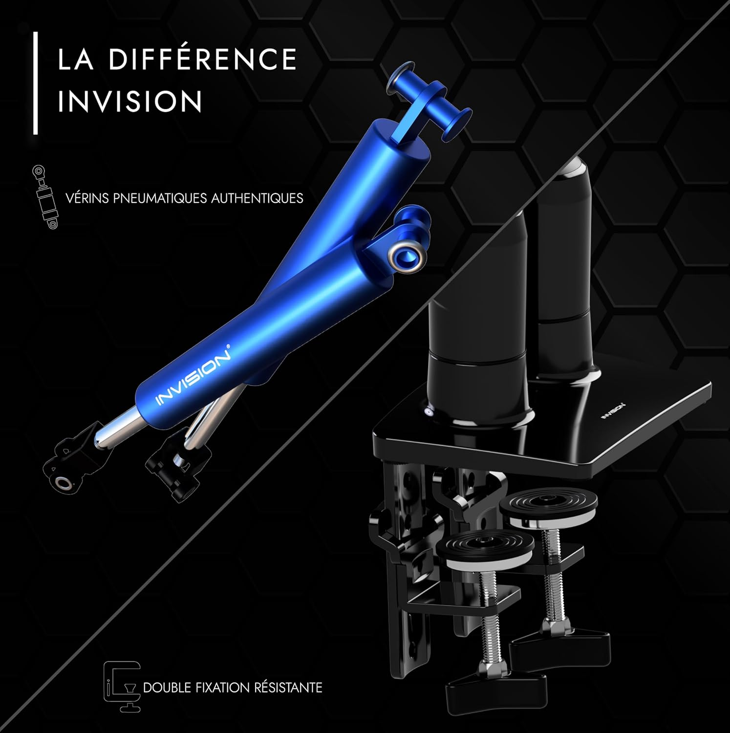 Detalle de Invision MX400 support écran double 2–9 kg