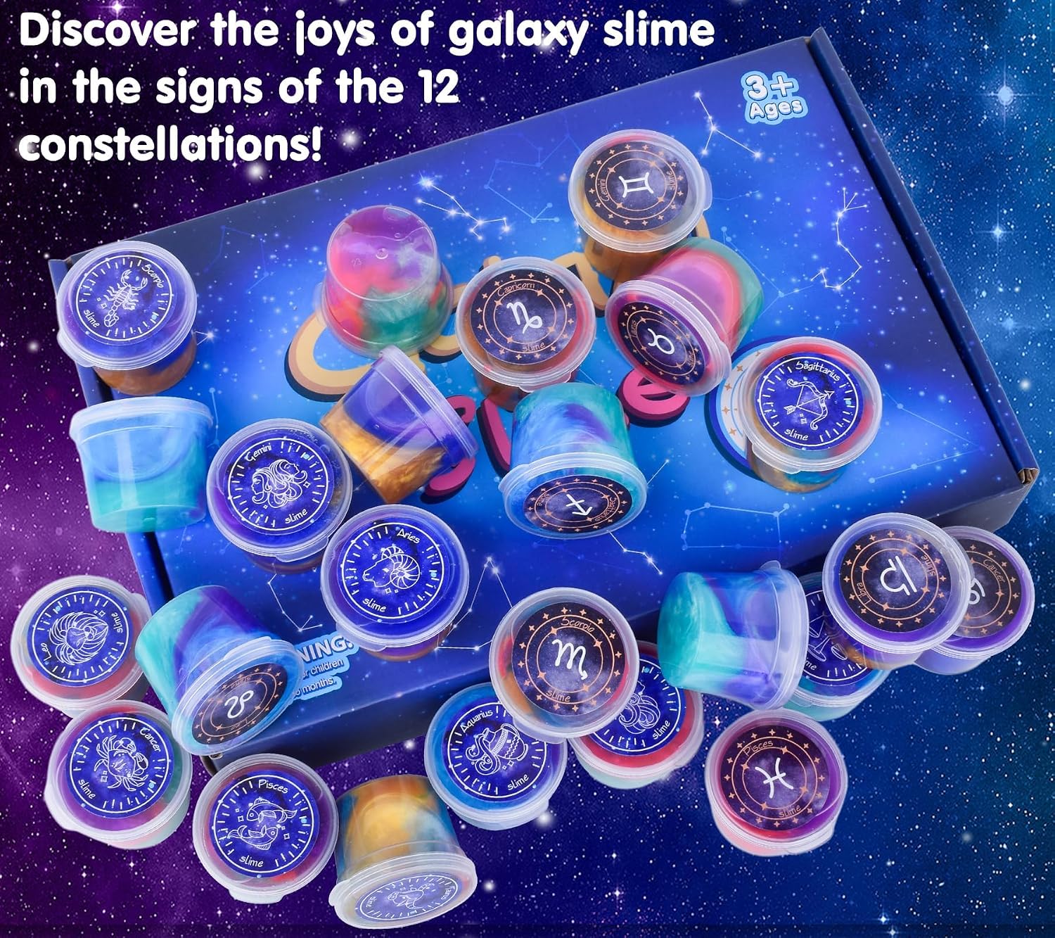 Detalle 1 de Galaxy Slime Kit 24-Pack