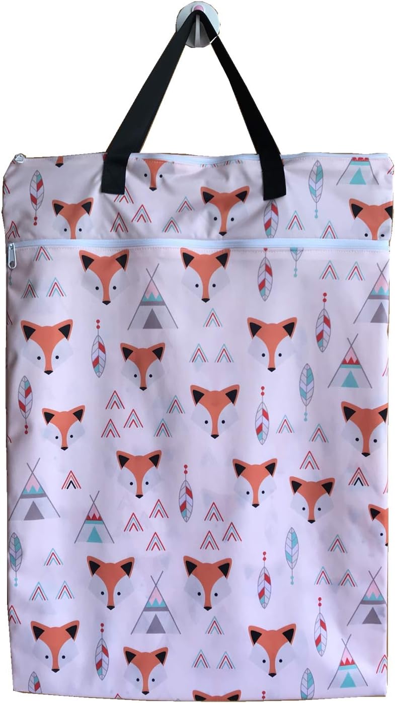 MUMBABY Large Hanging Wet Dry Diaper Pail Bag