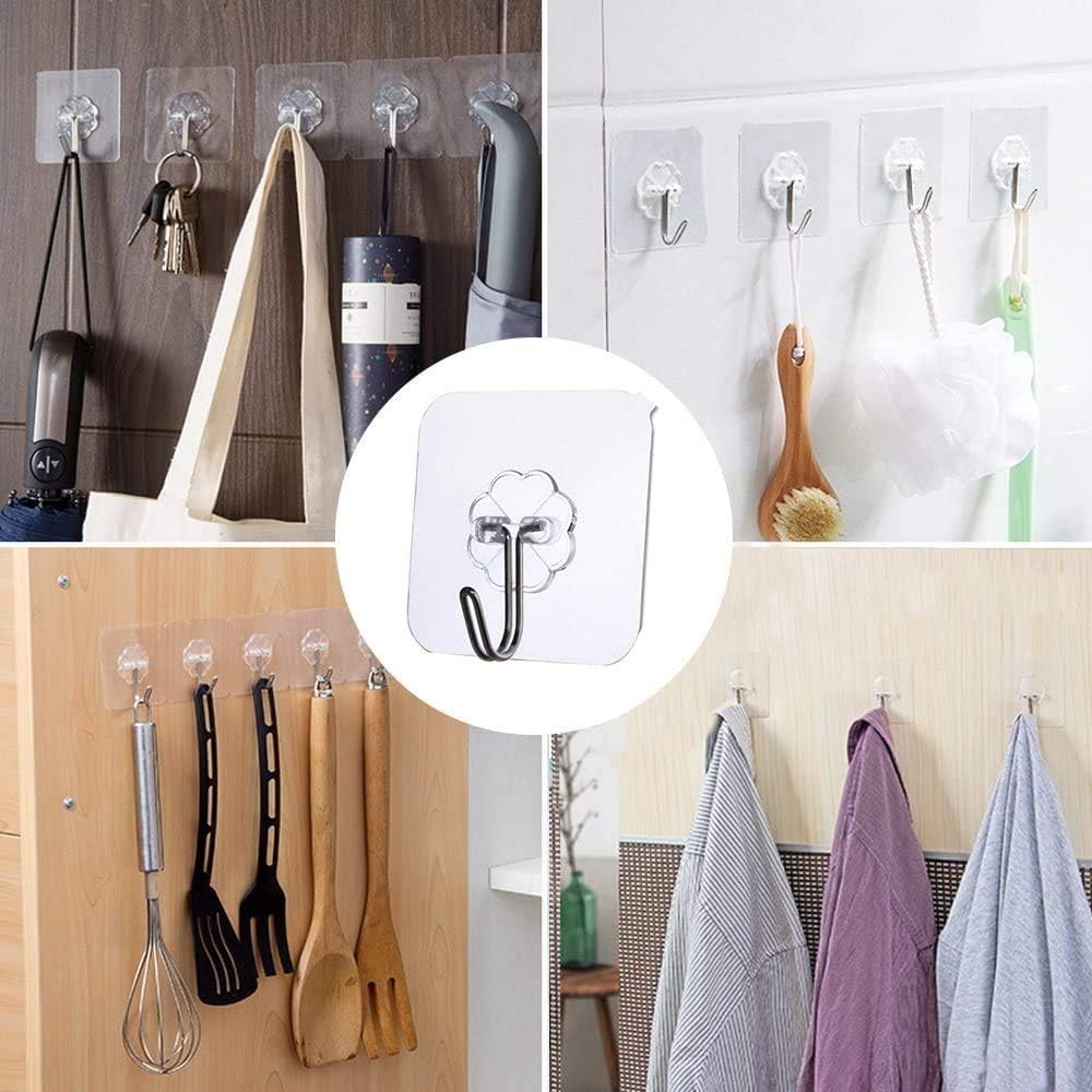 Thumbnail 4 de AOMEES Adhesive Heavy Duty Hooks 8kg 12pcs