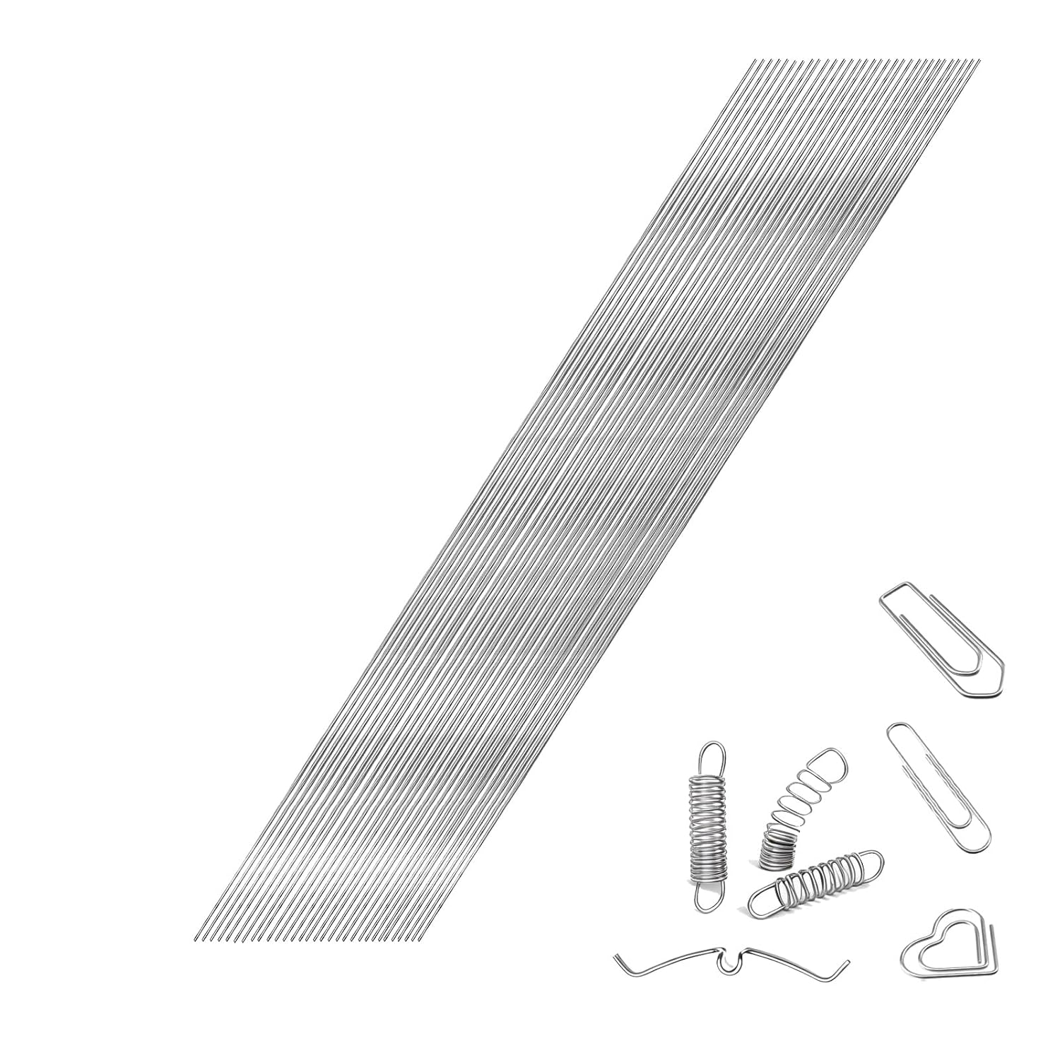 Detalle de Phiocxem 1MM-BXGTH Stainless Steel Spring Wire, 1 mm, 30-Pack