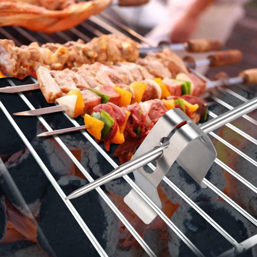 Detalle 2 de Walfront 8607735917331 barbecue-sondeclips van roestvrij staal, set van 3