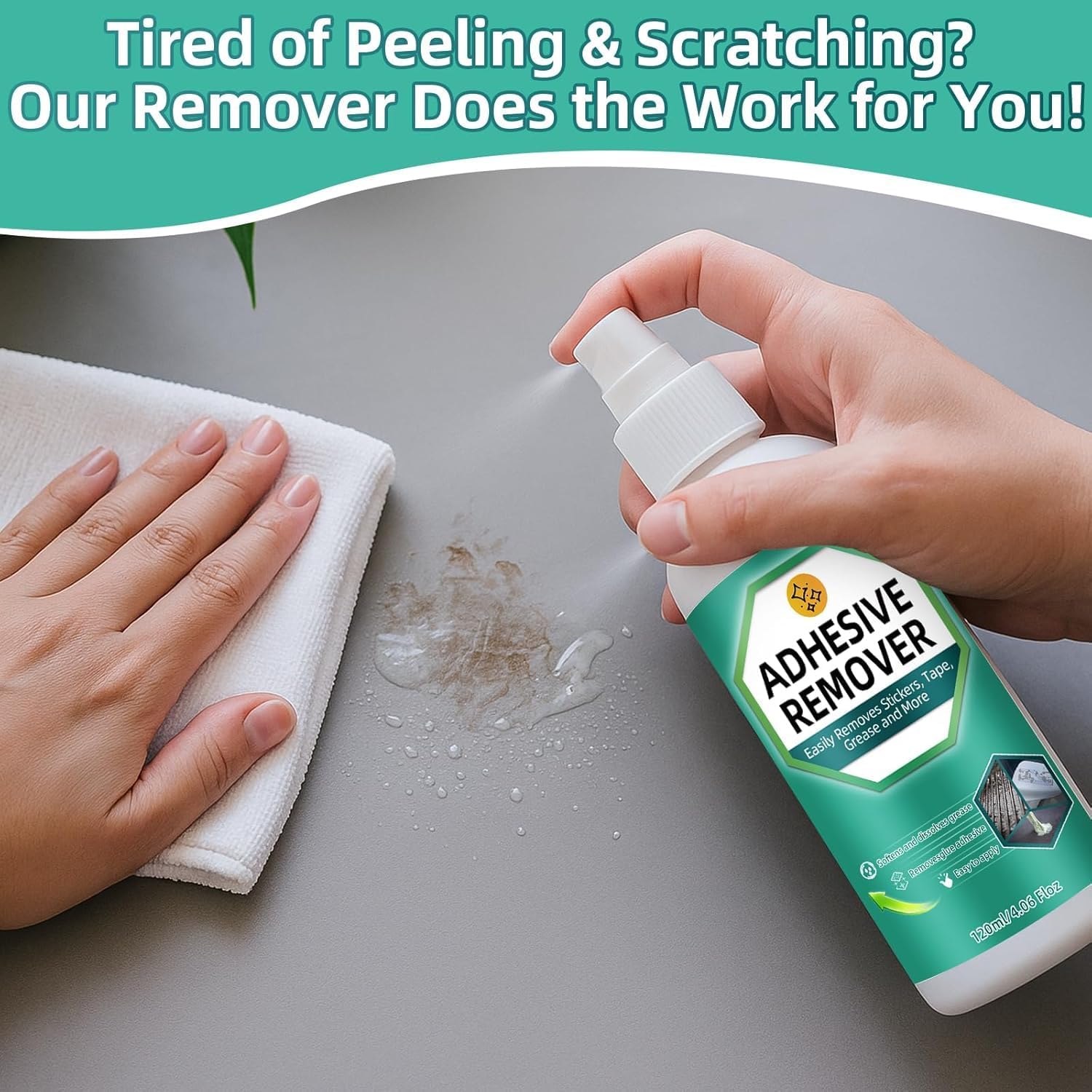 Thumbnail 6 de Sticky Stuff Remover & Adhesive Remover (120ML) with Plastic Scraper – Sticker, Label and Decal Gel