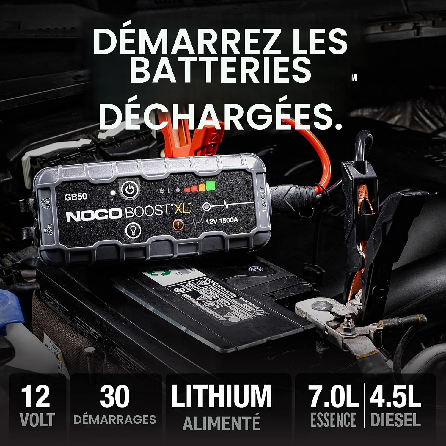 Detalle 2 de NOCO Boost GB50 booster batterie 1500A