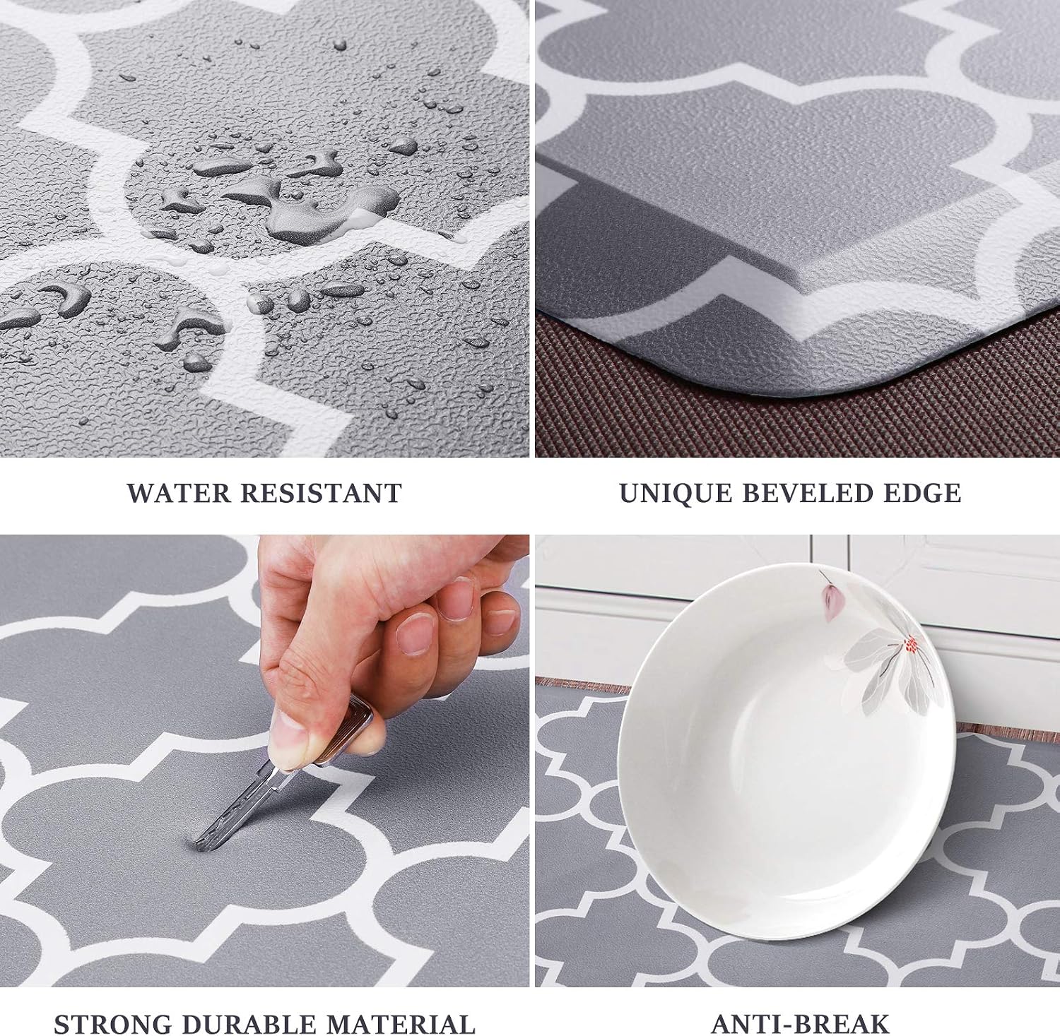 Detalle de WISELIFE Kitchen Mat 17.3" x 60
