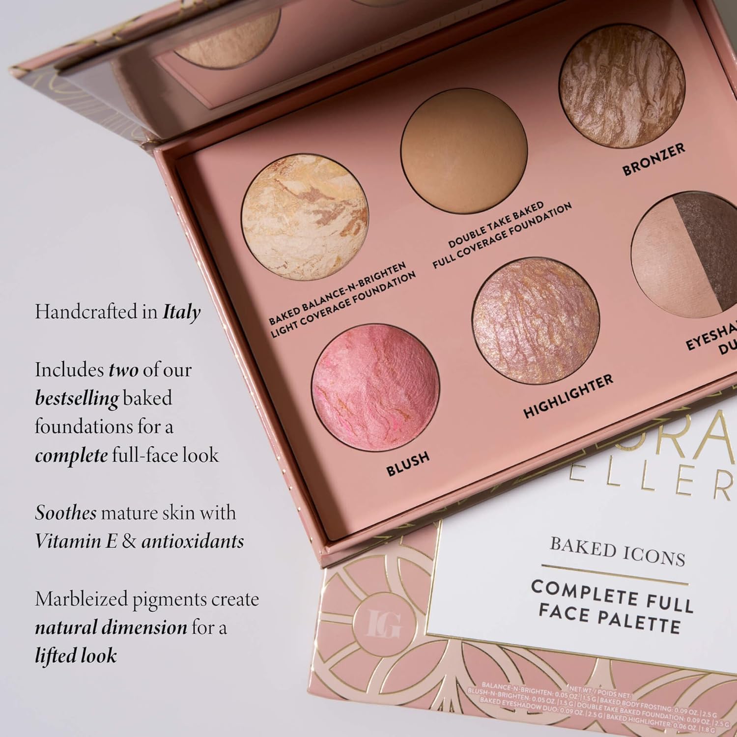 Thumbnail 3 de LAURA GELLER Baked Icons Complete Full Face Palette (Medium) — All-in-One Makeup Palette with Baked Foundations