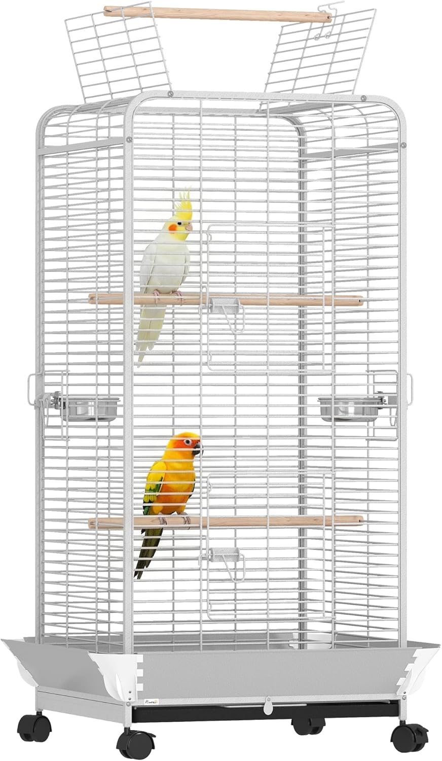 PawHut Jaula para Pájaros 79x73x146 cm
