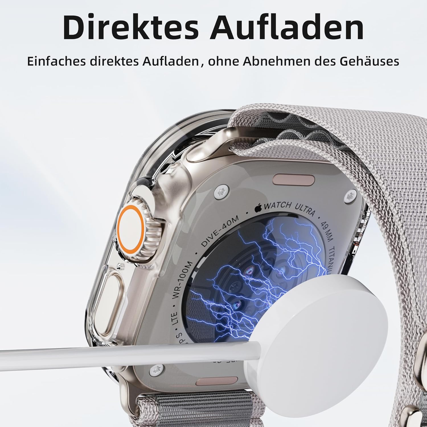 Thumbnail 5 de LINTEKER Hülle mit Displayschutz für Apple Watch Ultra 49 mm (Ultra 3/Ultra 2) – 2er Set