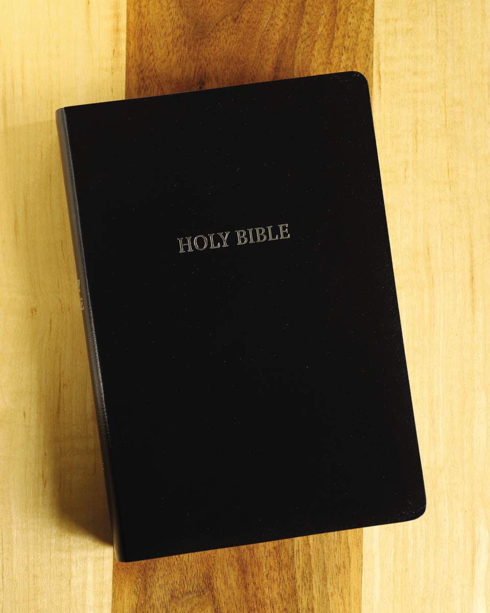 Detalle 1 de Zondervan NIV Reference Bible, Giant Print, Black Leather-Look, Red Letter Comfort Print