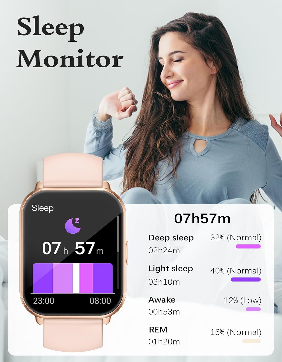 Detalle de RUIMEN Smart Watch fitness watch 1.85-inch
