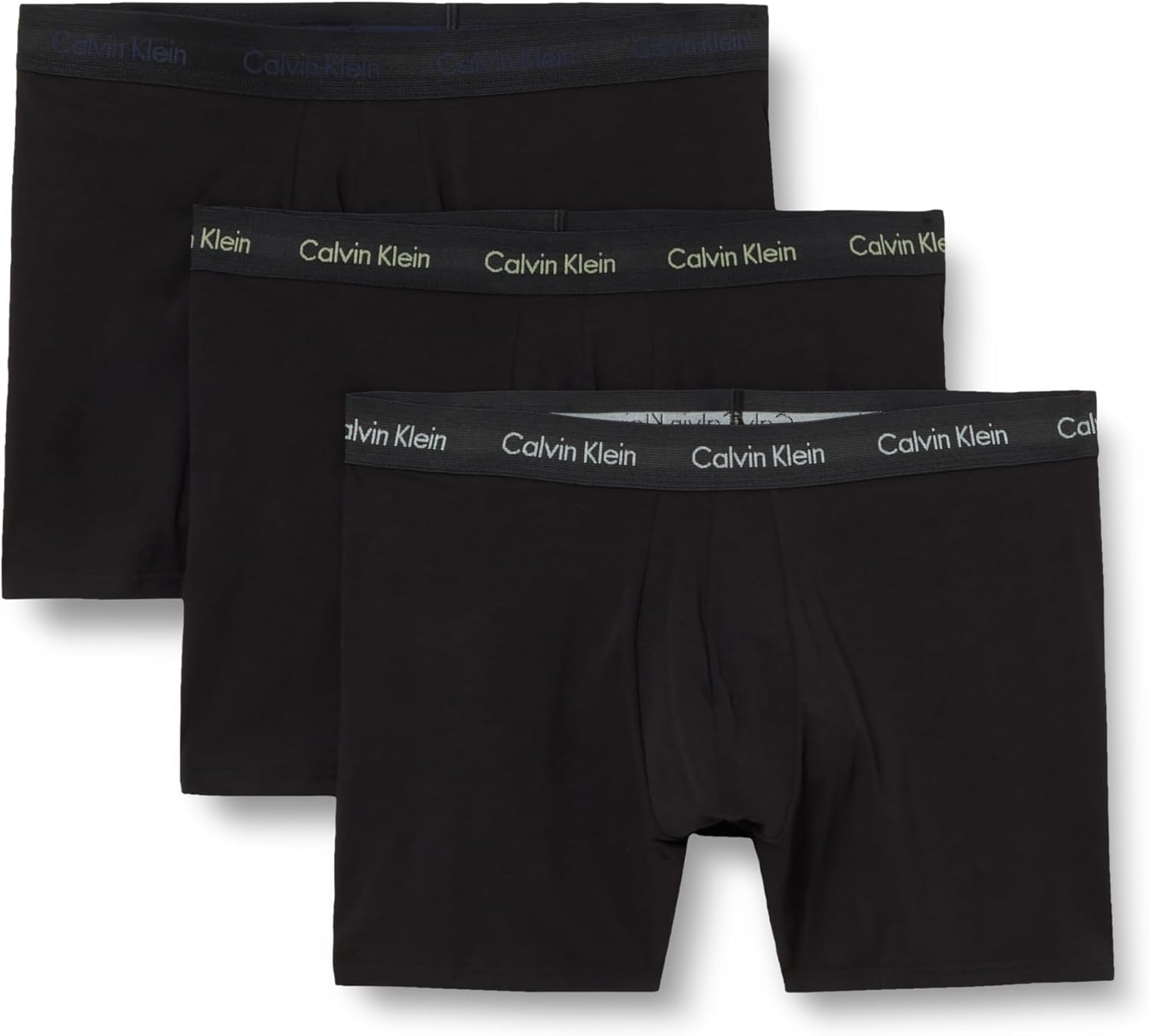 Detalle de Calvin Klein Calzoncillos bóxer Hombre Pack de 3 – Cotton Stretch multicolor (S)