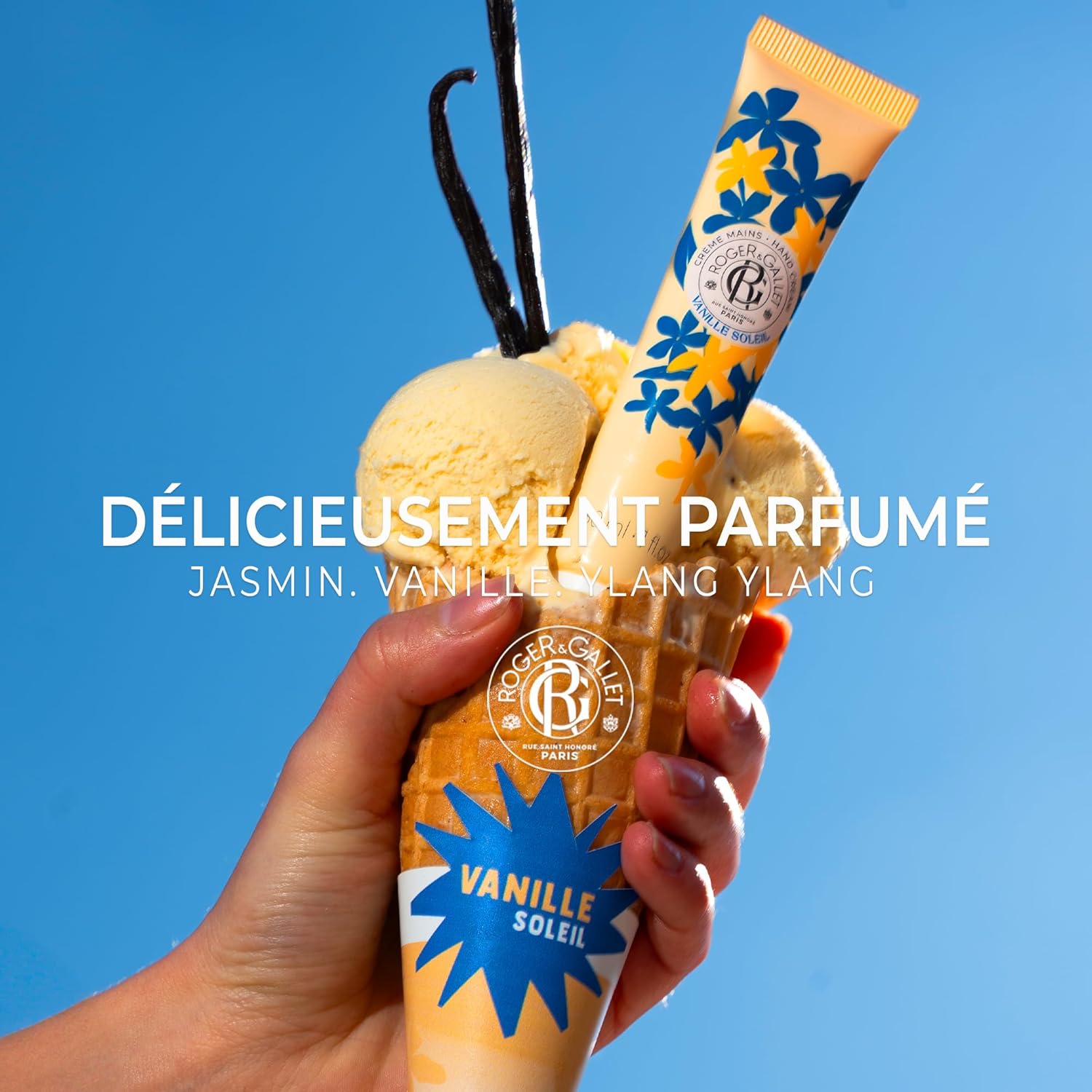 Thumbnail 1 de Roger&Gallet Crème Mains Bienfaisante Vanille Soleil (30 ml) – soin nourrissant sans effet gras