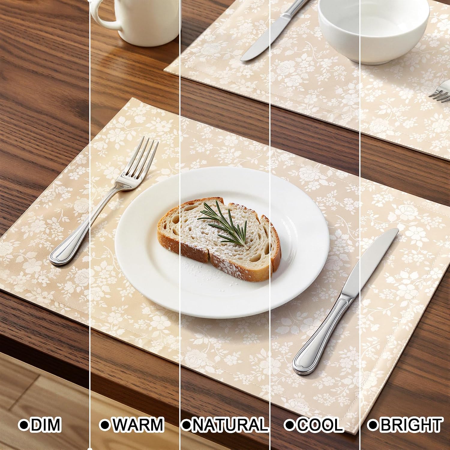 Thumbnail 5 de Smiry Vinyl Placemats, 13 x 19 inches