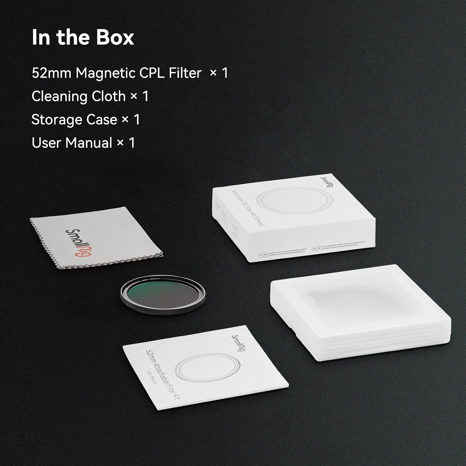 Thumbnail 6 de SMALLRIG Filtre Polarisant Circulaire Magnétique 52 mm — Cadre ultra fin et verre HD