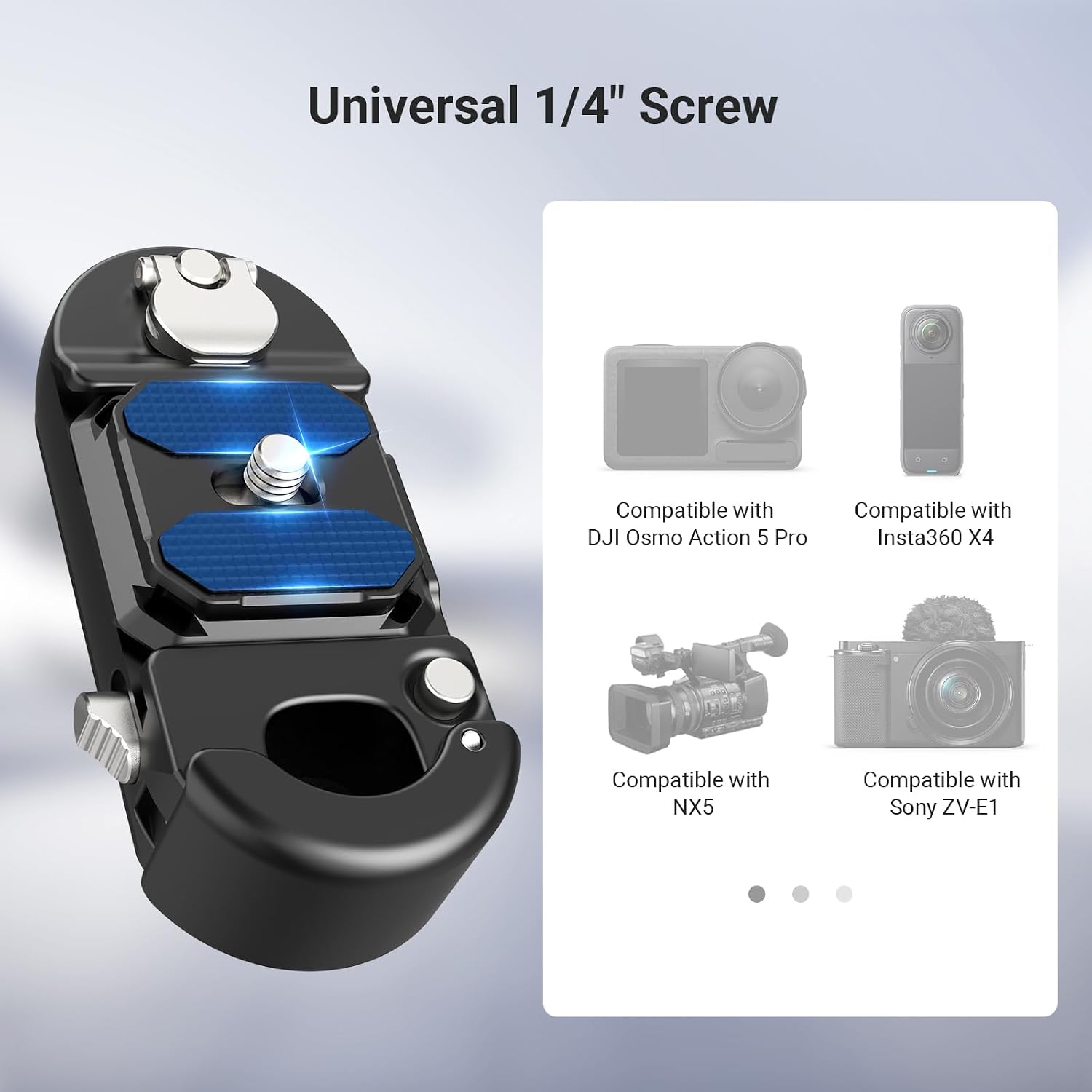 Thumbnail 4 de NEEWER Camera Backpack Clip: Quick Release Mount for PD & Arca, 22lb Load