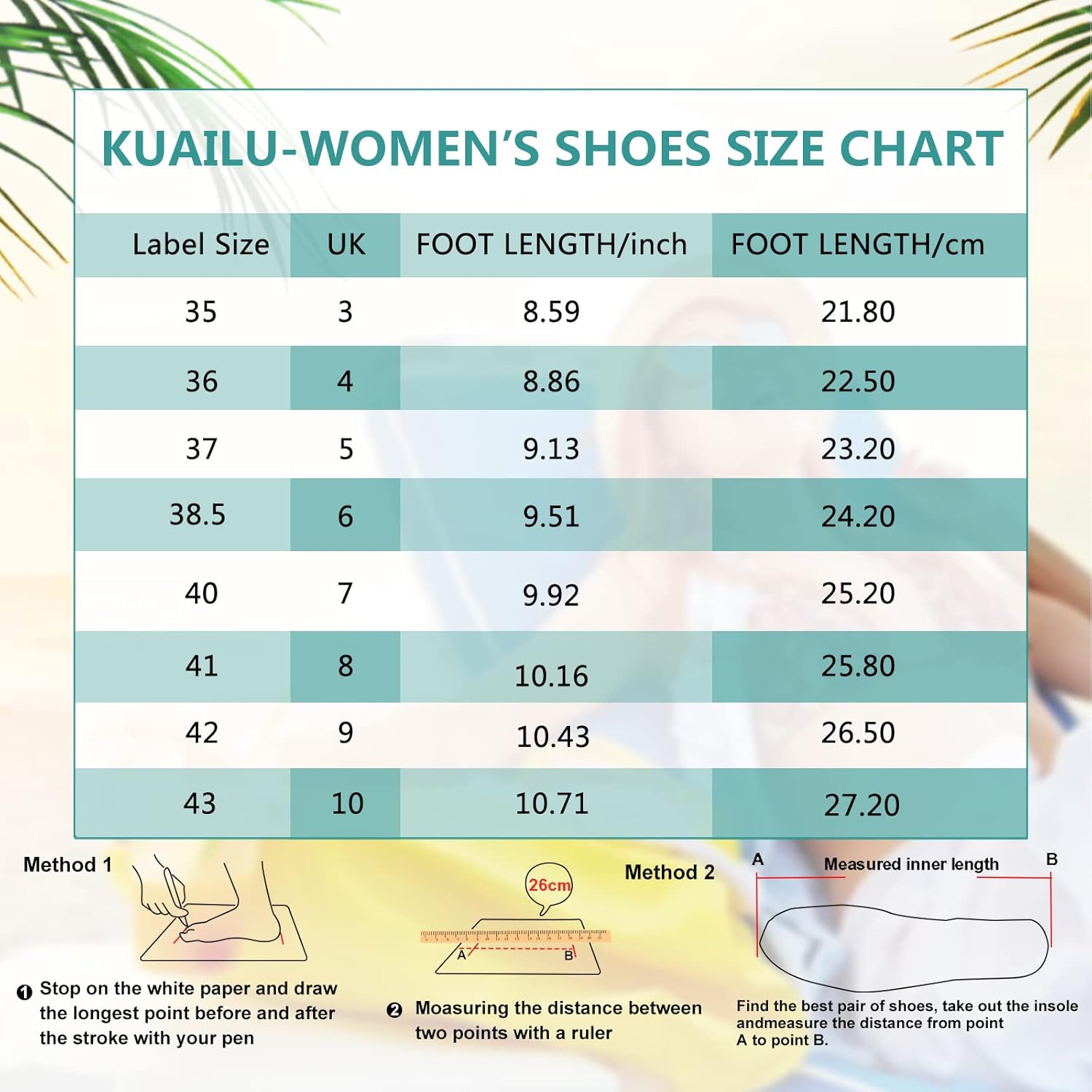 Thumbnail 6 de KuaiLu infradito da donna in morbido tessuto e pelle antiscivolo per yoga e spiaggia