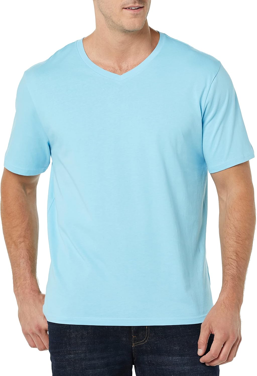 Thumbnail 1 de Amazon Essentials Herren Kurzarm-T-Shirts mit V-Ausschnitt – körpernaher Schnitt für den Alltag