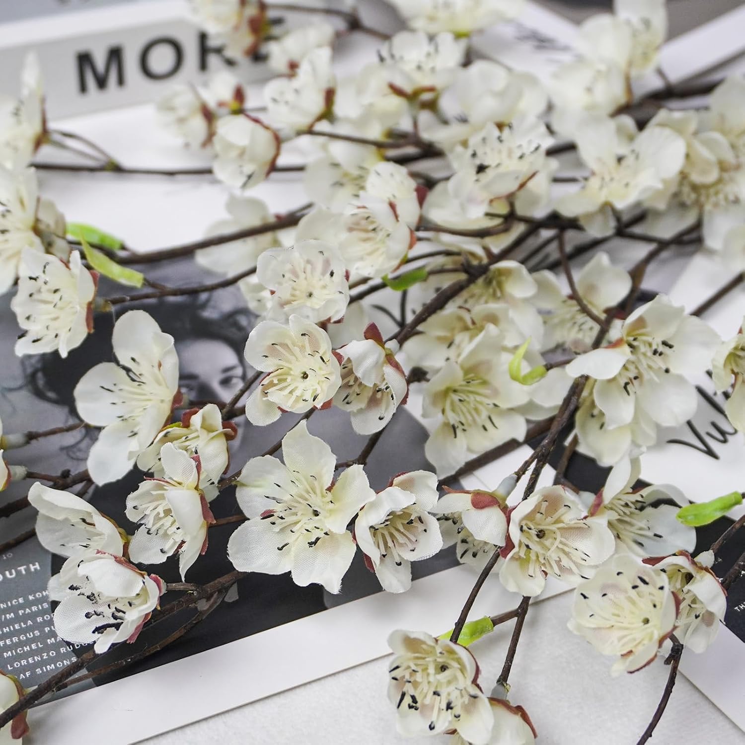Detalle 2 de Tepaler Artificial Cherry Blossom Branches 28-Inch