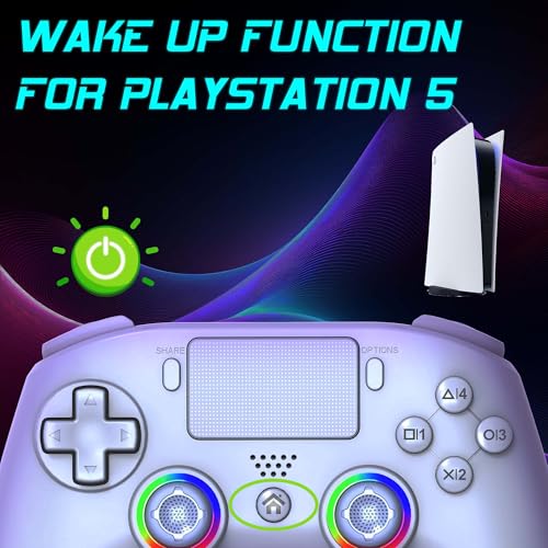 Thumbnail 2 de Subsonic - Mando Inalámbrico para PS5 con Paletas y LED Programables, Vibración y Función Táctil - Mando PS5 Blanco