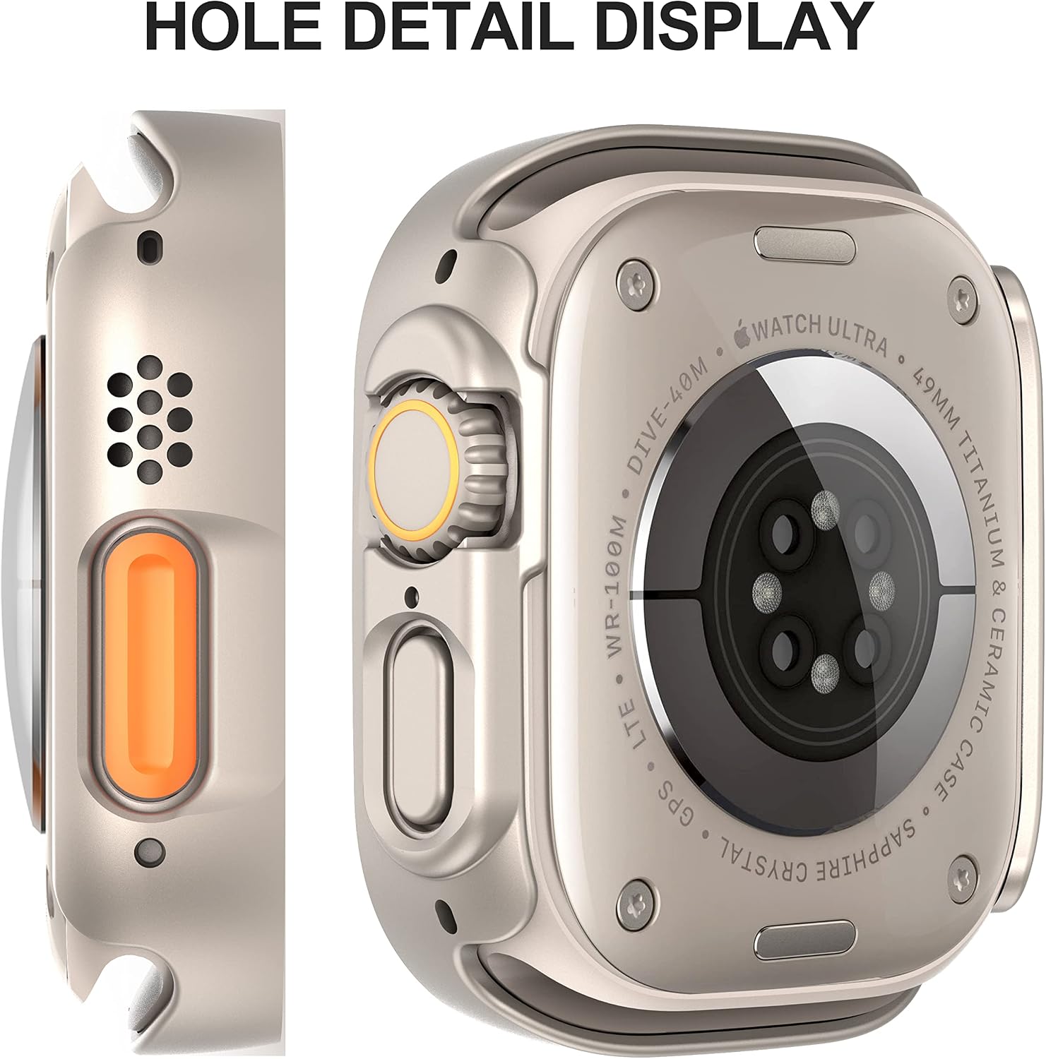 Thumbnail 6 de Diruite 1359645125 Apple Watch Ultra 49mm Case, 2-Pack with Tempered Glass
