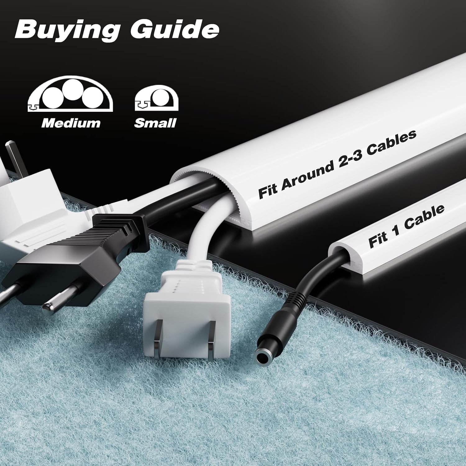 Thumbnail 5 de Conwang 2m self-adhesive cable trunking for walls