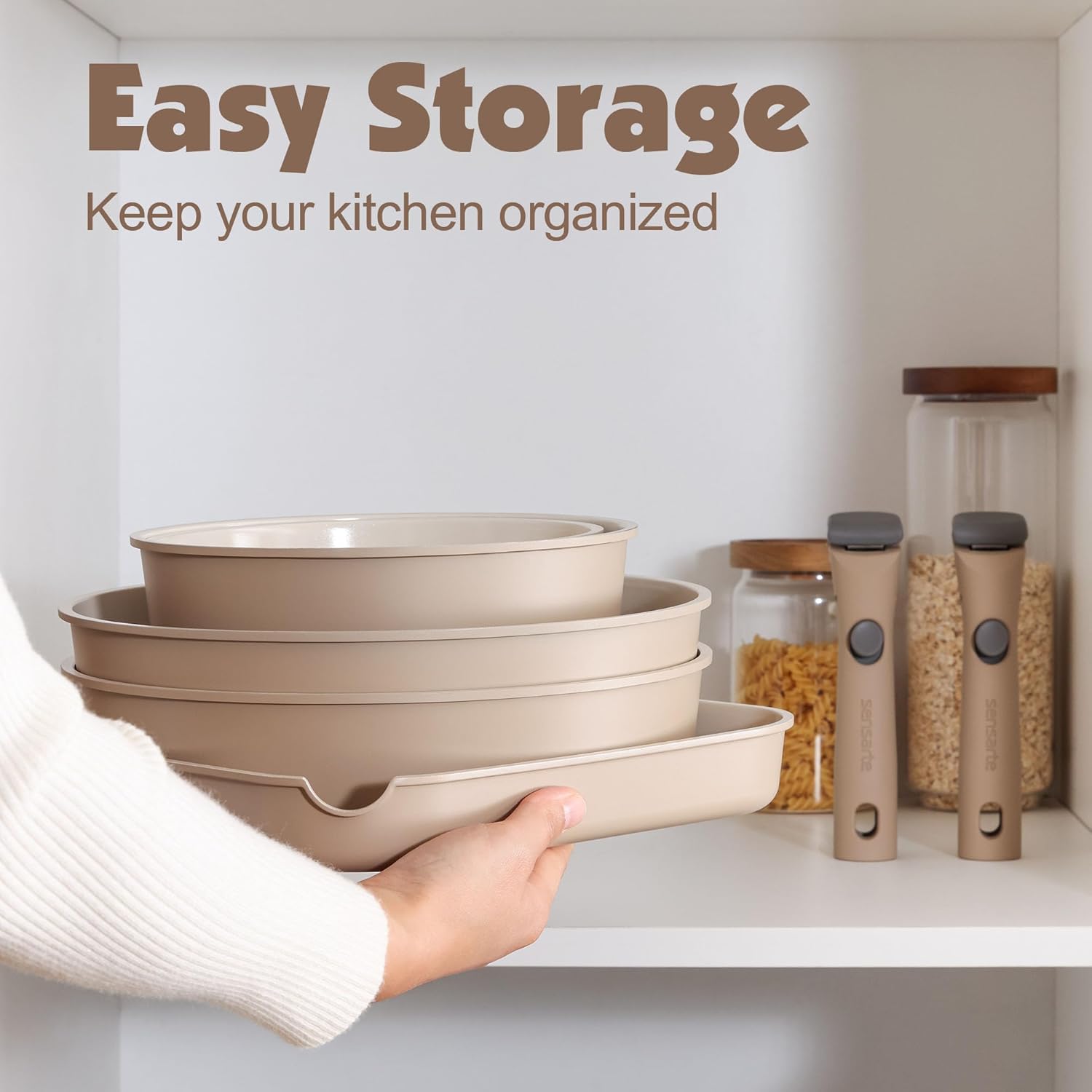 Thumbnail 2 de SENSARTE 17-Piece Ceramic Cookware Set
