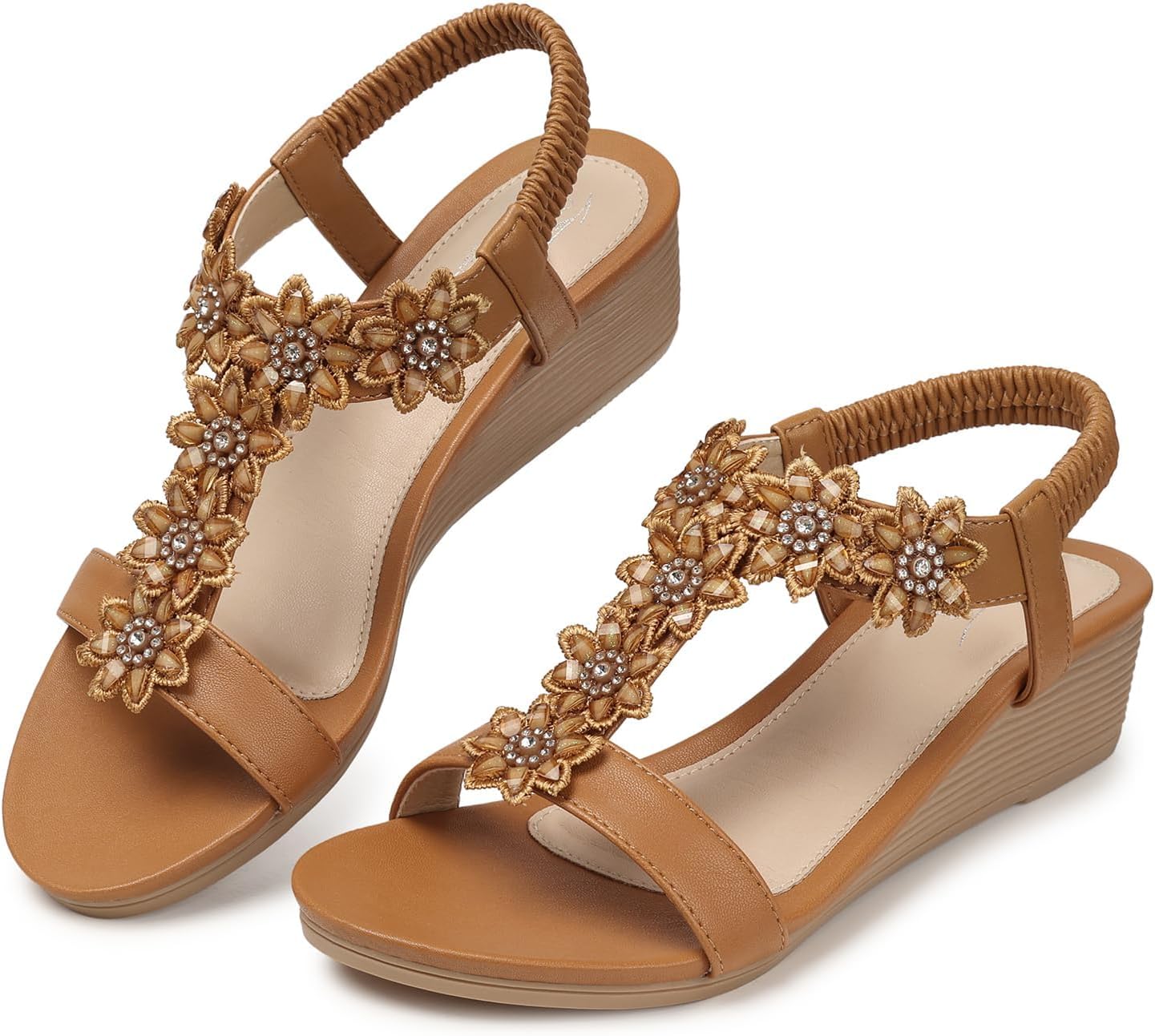 Thumbnail 6 de SHIBEVER Wedge Sandals for Women – Dressy 2-Inch Summer Platform for All-Day Comfort