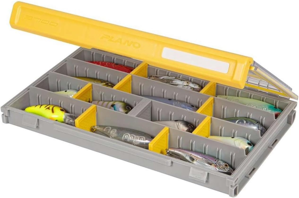 Detalle de Plano EDGE 3700 Premium Tackle Utility Box: Waterproof, Stackable Organizer for Bait & Tackle