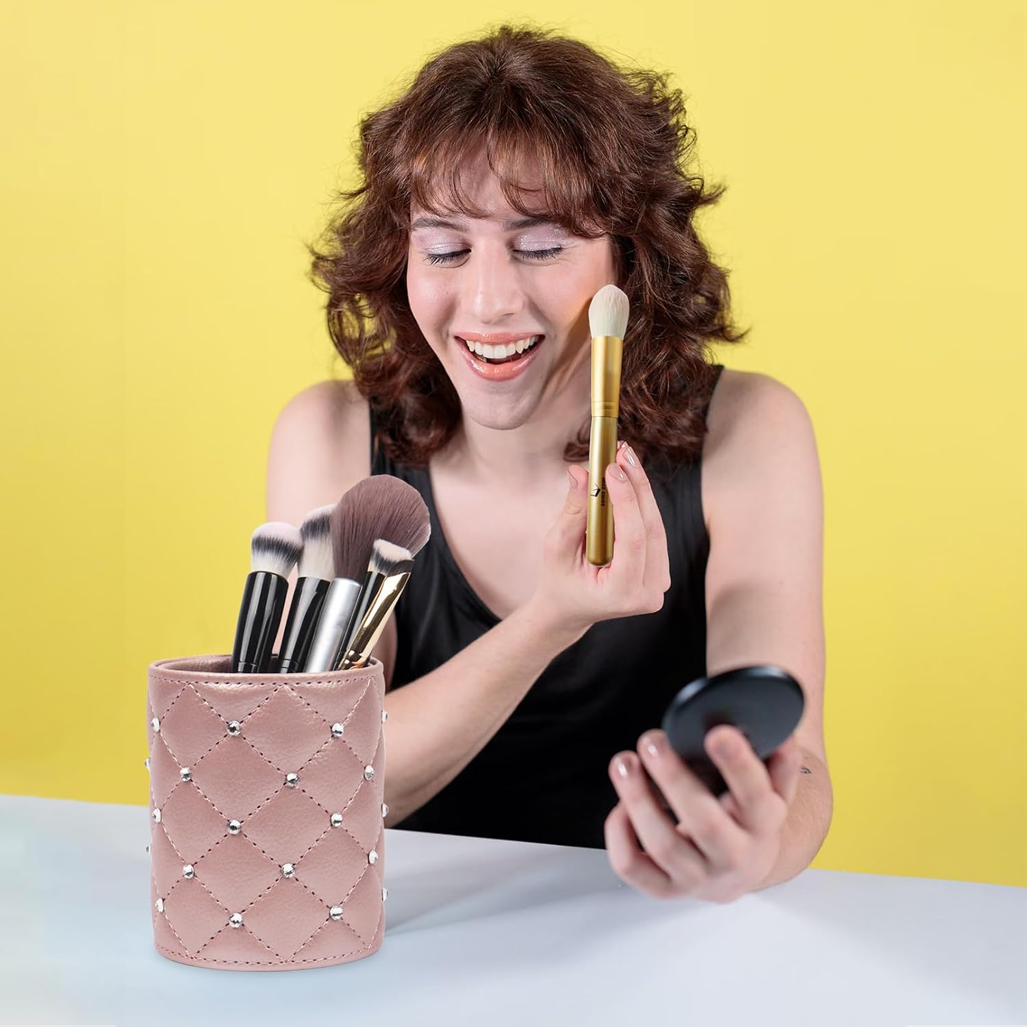 Thumbnail 4 de Nwvuop Round Makeup Organiser Brush Holder