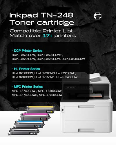 Thumbnail 1 de iNKPAD TN248XL Cartucho de Toner Compatible para Brother MFC-L3760CDW