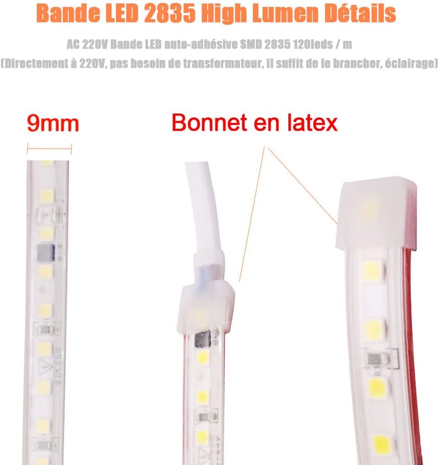 Detalle de LED Lichtband 230V Direktanschluss 2 m
