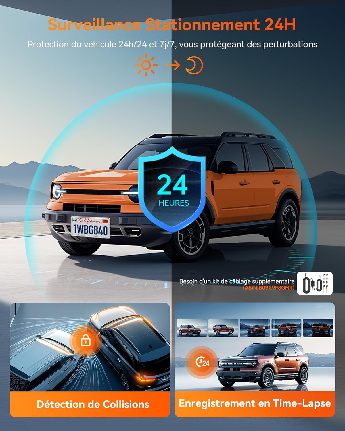 Thumbnail 6 de WOLFBOX G840H Dash Cam 12''