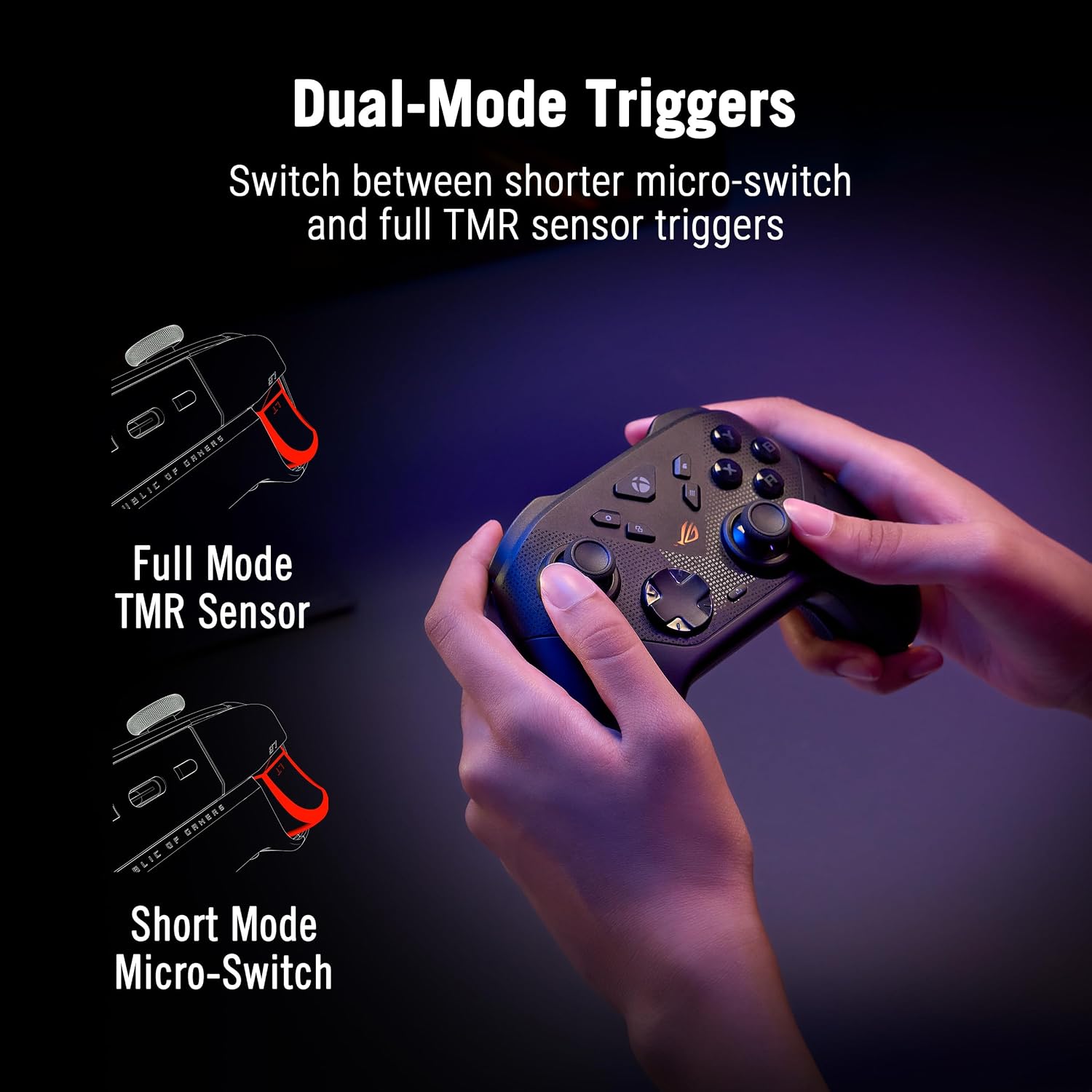 Detalle 1 de ASUS ROG Raikiri II Xbox Wireless Gaming Controller for Xbox Series X|S, PC, and ROG Ally