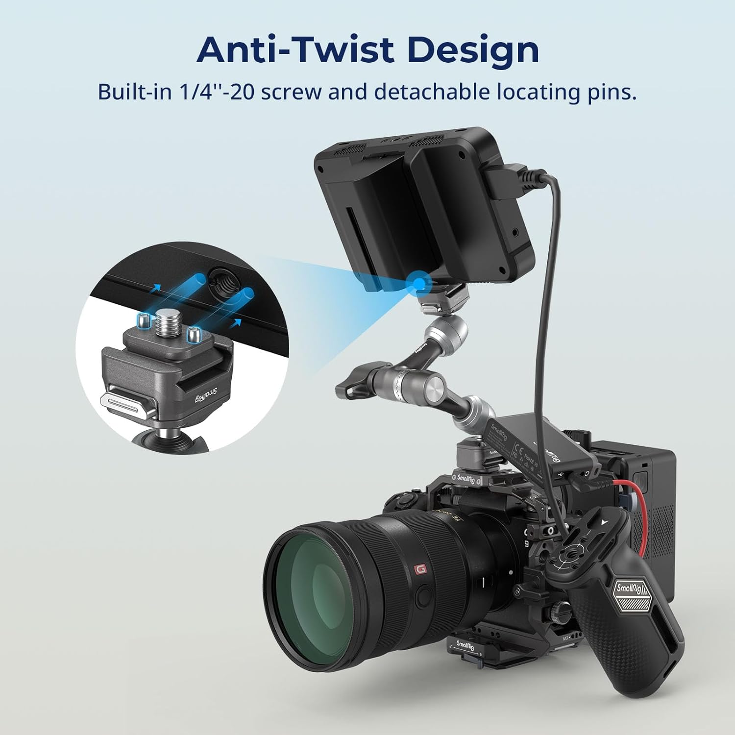 Thumbnail 2 de SMALLRIG 7" Rosette Magic Arm mit HawkLock H21: Schnellwechsel, Anti-Twist und 3,5 kg Tragkraft