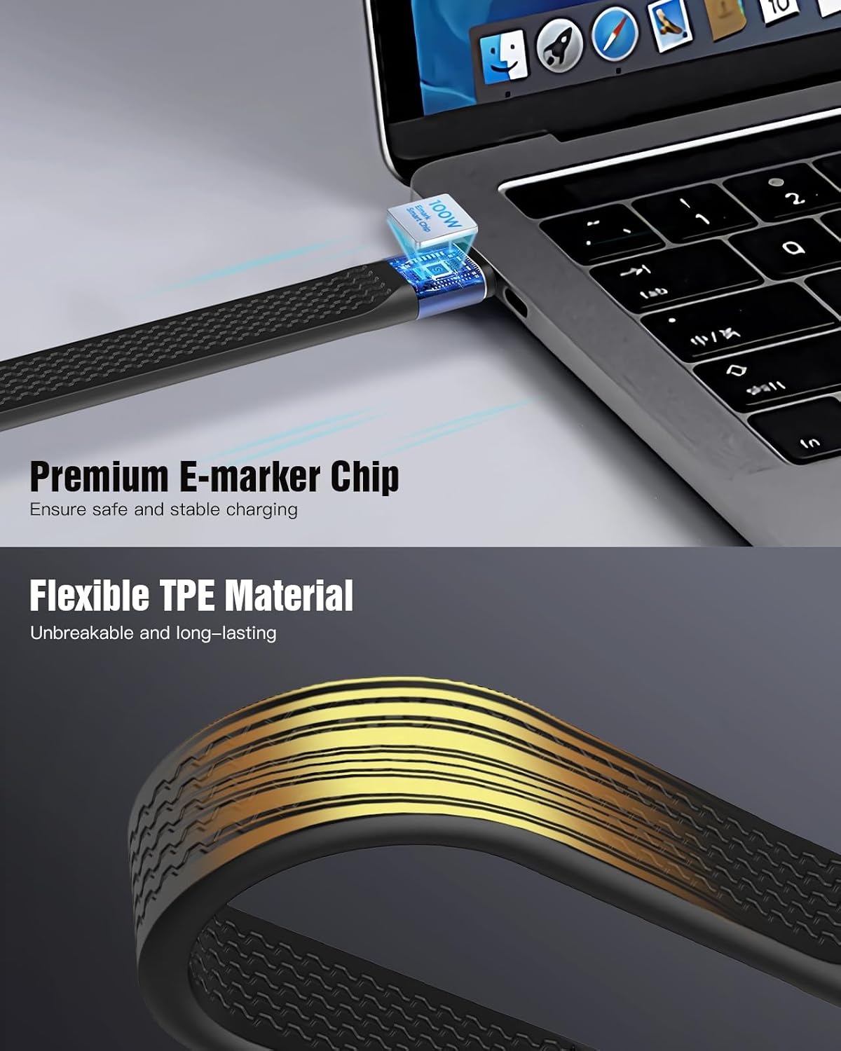 Thumbnail 6 de TiMOVO Short USB‑C to USB‑C Cable 240W
