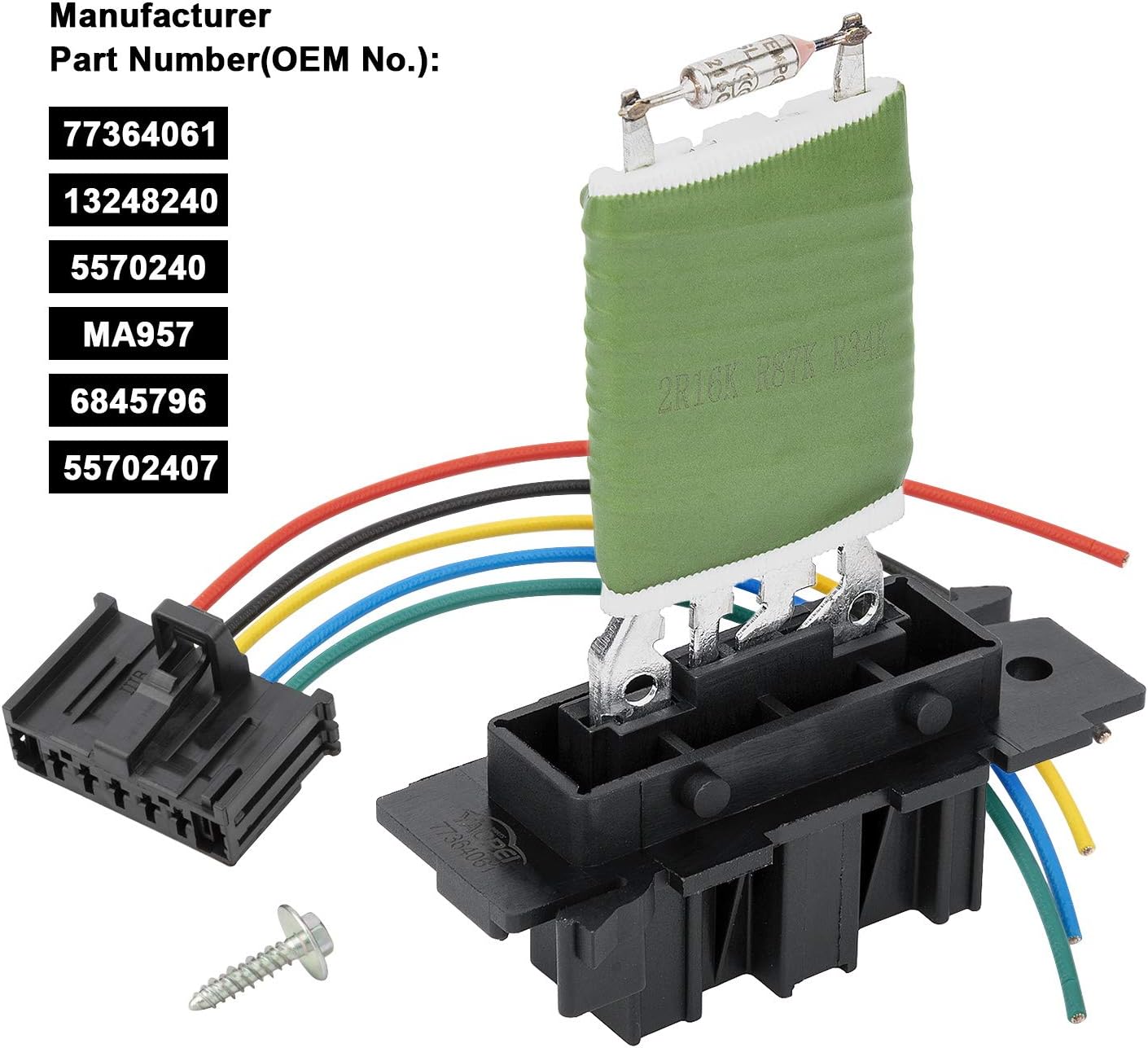 Thumbnail 2 de YAOPEI Blower Resistor for Vauxhall Corsa