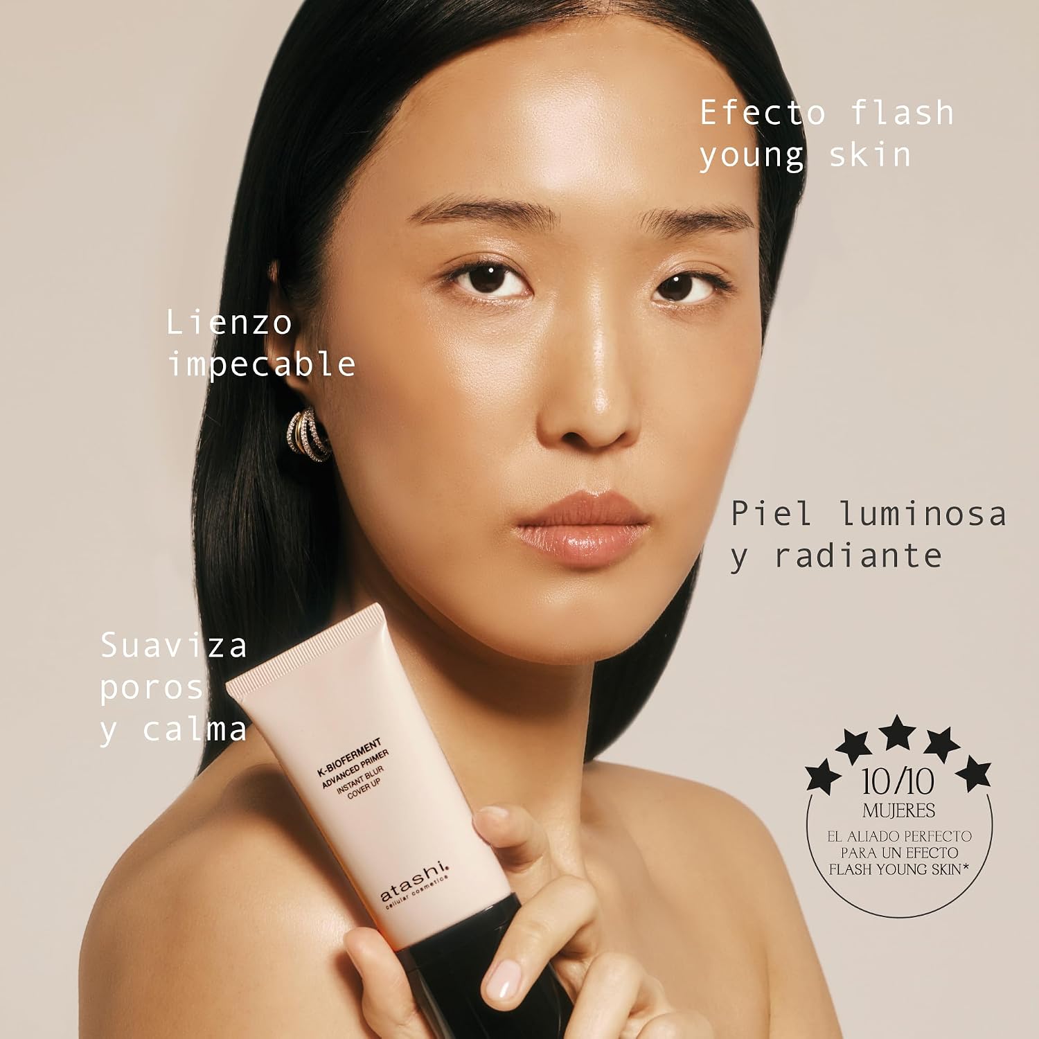 Detalle 2 de Atashi K-Bioferment Instant Blur | Primer Antiedad Suave