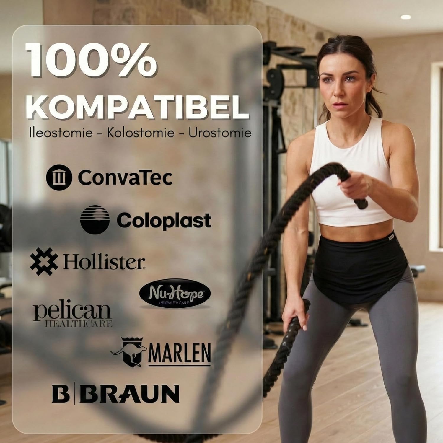 Thumbnail 2 de SIIL Stoma Gürtel Schwarz – Ostomy Belt für Sport & Schwimmen, mit Innentasche für Stomabeutel