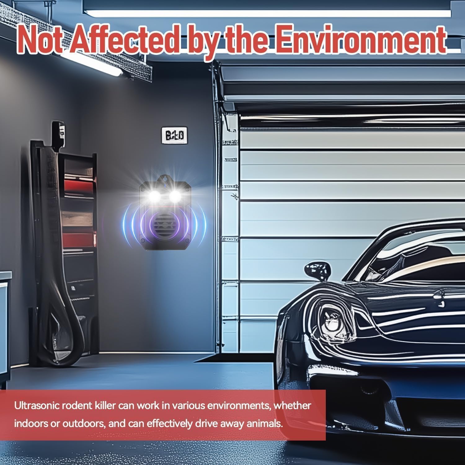 Thumbnail 4 de MEKEET Marderabweh/Marderschreck Ultraschall-Mäuse- und Mardervertreiber für Garage, Dachboden & Motorraum