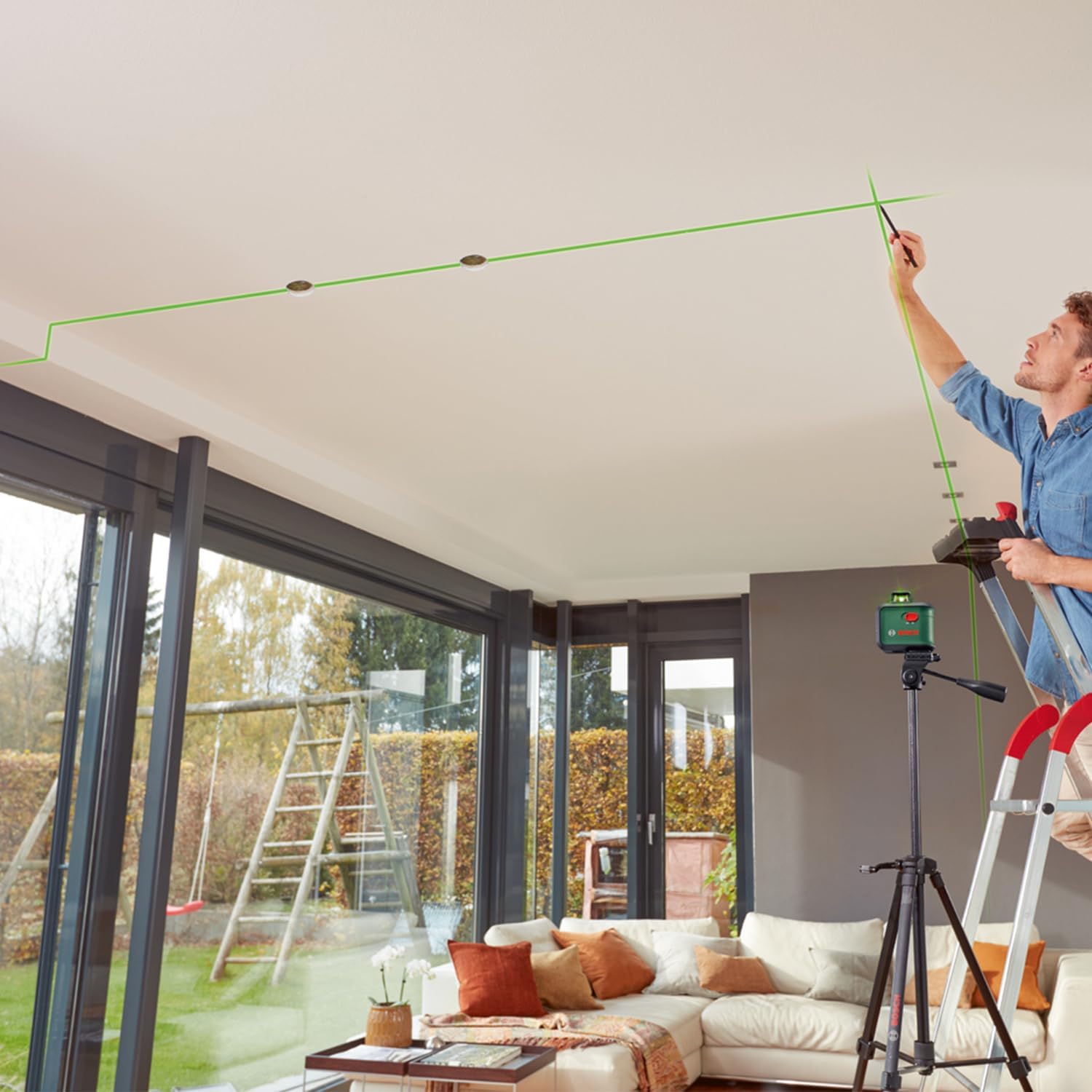 Thumbnail 5 de Bosch AdvancedLevel 360 livella laser multifunzione verde con treppiede premium, 3 linee incl. 360°