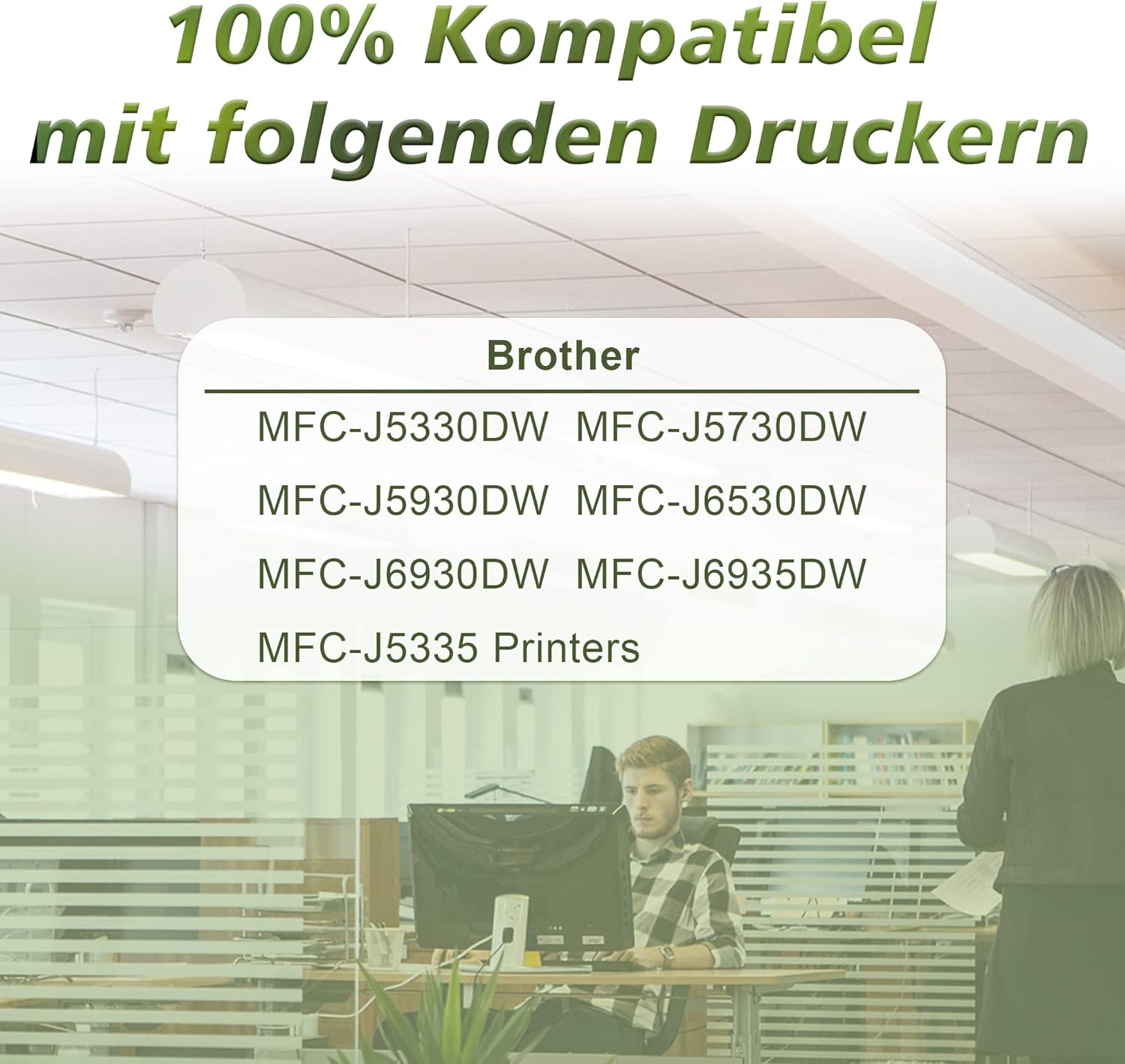 Detalle de LC3219XL kompatible Tintenpatronen für Brother (8er-Pack) – passend für MFC-J5330dw & mehr