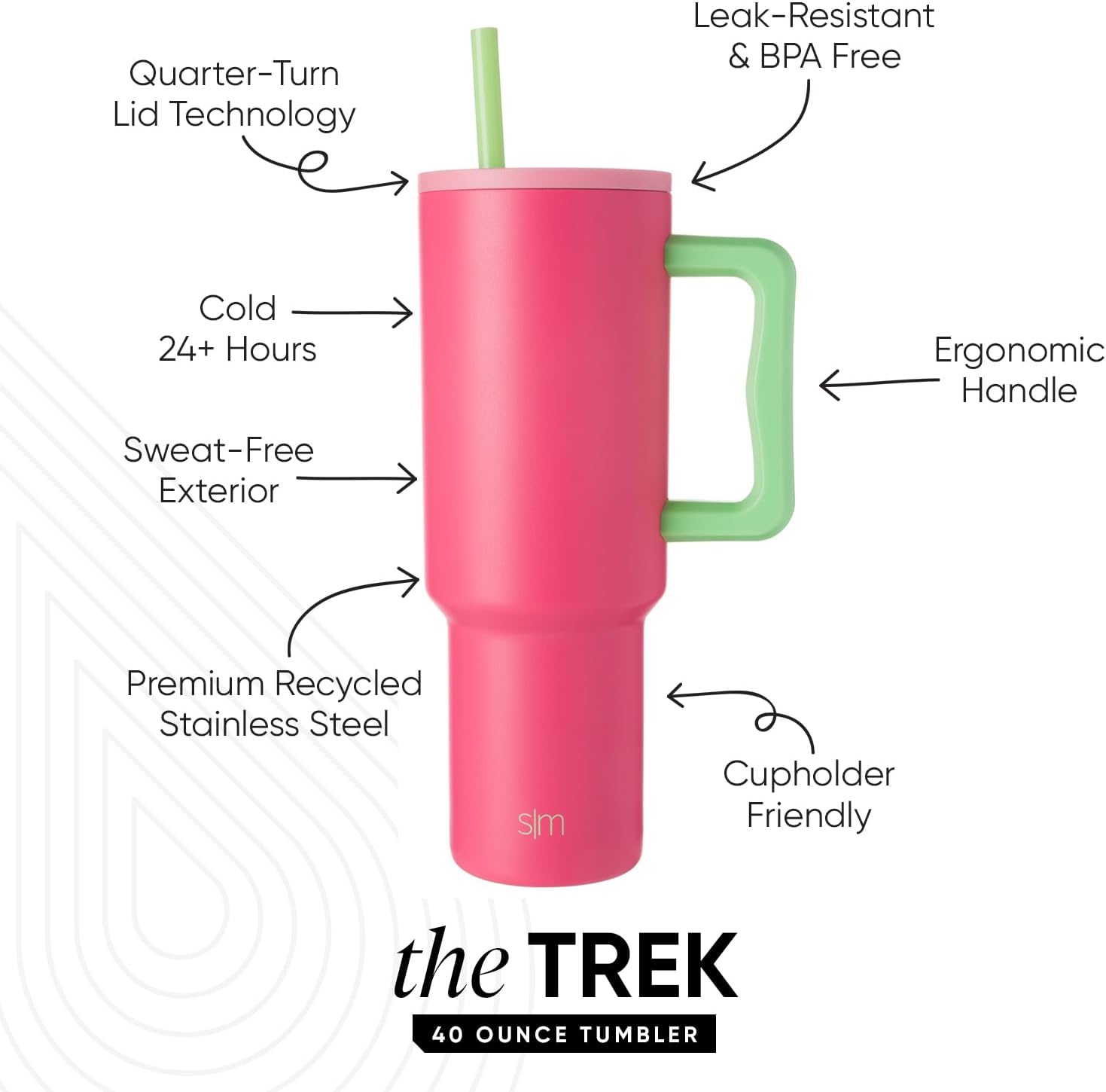 Thumbnail 1 de Simple Modern Trek 40 oz Tumbler