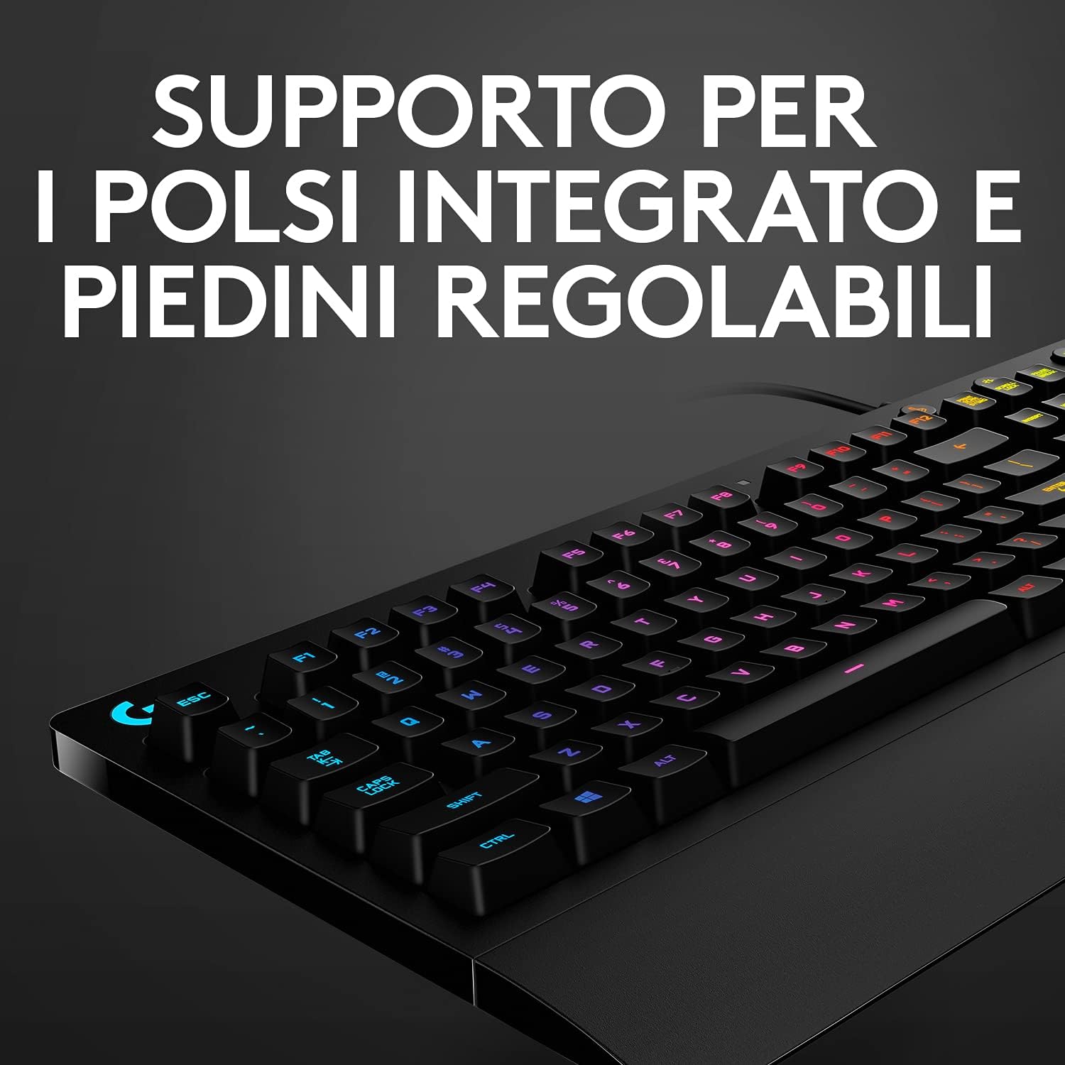 Thumbnail 6 de Logitech G G213 Prodigy tastiera da gioco QWERTY US INT’L-Nero con RGB Lightsync e tasti multimediali dedicati