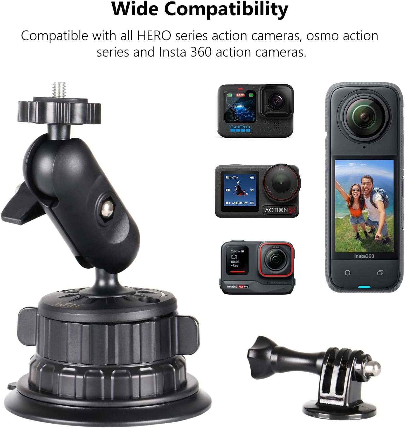 Thumbnail 4 de HSU Suction Cup Mount for Action Camera